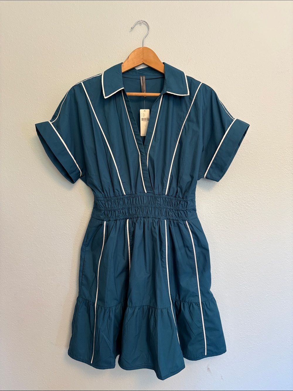 Anthropologie Somerset Mini Shirtdress - Moroccan Blue
